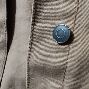 Time and Tru Brown Button-Up Jacket